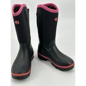 Lacrosse Women's Boot Alpha 12" Thermal 5.0MM Black Pink  Utility Sz 5 602246